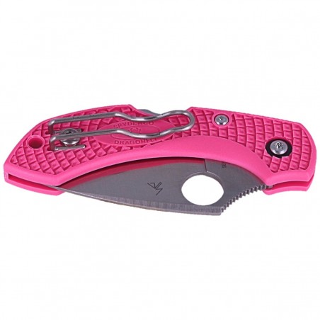Nóż składany Spyderco Dragonfly 2 FRN Pink, CPM S30V Plain (C28FPPNS30V2)