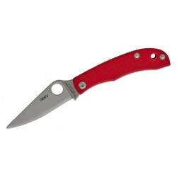 Nóż składany Spyderco Honeybee Red G10, Satin 12C27 (C137GRDP)