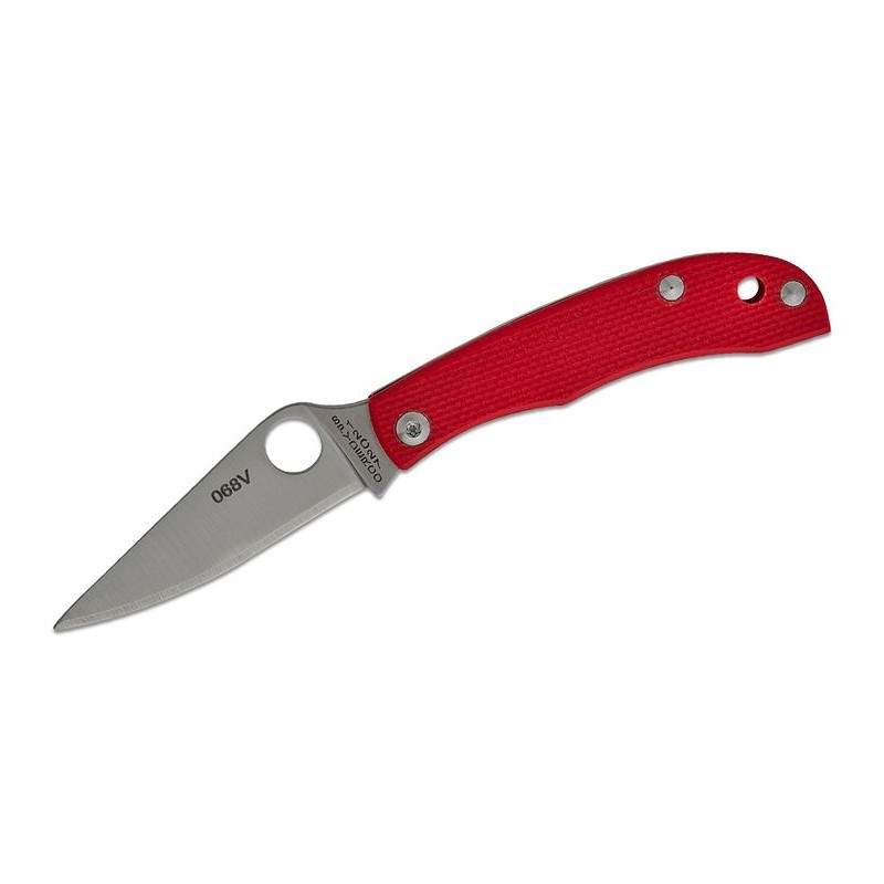 Nóż składany Spyderco Honeybee Red G10, Satin 12C27 (C137GRDP)