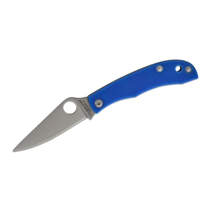 Nóż składany Spyderco Honeybee Blue G10, Satin 12C27 (C137GBLP)