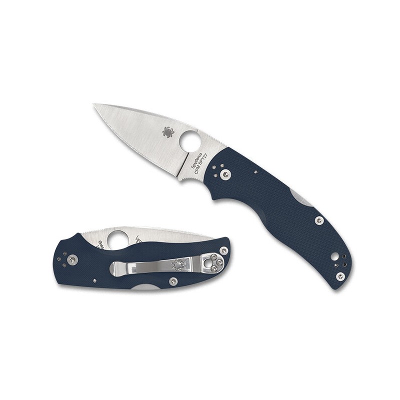 Nóż składany Spyderco Native 5 Cobalt Blue G10, Satin CPM SPY27 by Sal Glesser (C41GPCBL5)
