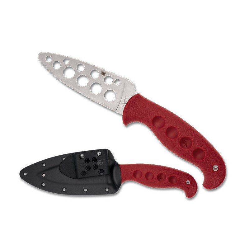 Nóż treningowy Spyderco Temperance Sprint Run Red FRN, Satin 420J2 by Sal Glesser (FB05TRD)