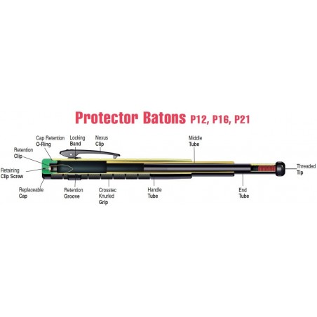 Pałka teleskopowa ASP P21 Protector Friction Loc 21'' (52227) Pałka teleskopowa ASP P21 Protector Friction Loc 21'' (52227)