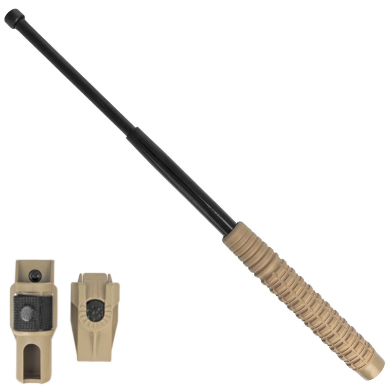 Pałka teleskopowa hartowana ESP 18'' Khaki (ExB-18H-KH-BK BH-54)