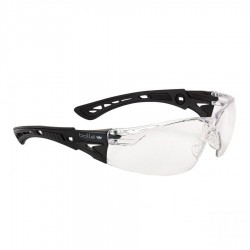 Okulary taktyczne Bolle Rush+ BSSI Clear Platinum czarne