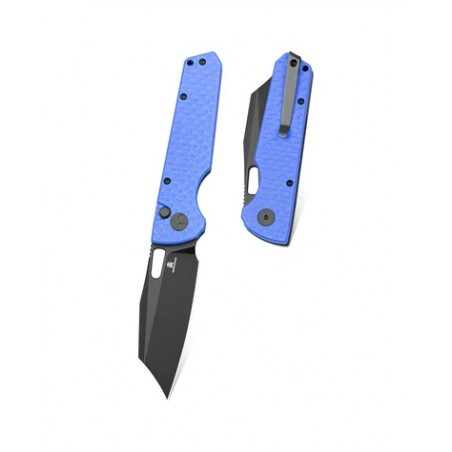Nóż składany Bestechman Guardian Blue G10 w/ Carbon Fiber Pattern, Black PVD D2 (BMK11G) Nóż składany Bestechman Guardian Blue G10 w/ Carbon Fiber Pattern, Black PVD D2 (BMK11G)