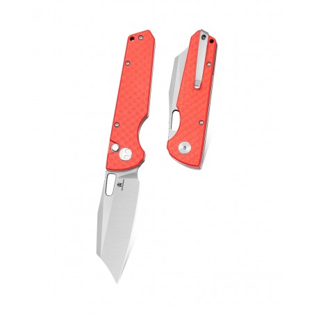 Nóż składany Bestechman Guardian Red G10 w/ Carbon Fiber Pattern, Satin D2 (BMK11C) Nóż składany Bestechman Guardian Red G10 w/ Carbon Fiber Pattern, Satin D2 (BMK11C)