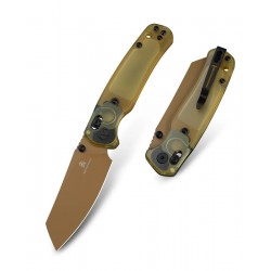 Nóż składany Bestechman Cicada's Wing Bead Blasted Ultem, Gold Painted 10Cr15MoV (BMK06D)