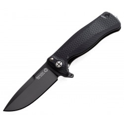 Nóż składany LionSteel SR22A Black Aluminum, Black Sleipner by Molletta (SR22A BB)