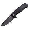 Nóż składany LionSteel SR22A Black Aluminum, Black Sleipner by Molletta (SR22A BB)