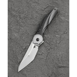 Nóż składany Bestech Excentric Black Titanium, Bead Blasted M390 by Kombou and TNT Knives (BT2412A)