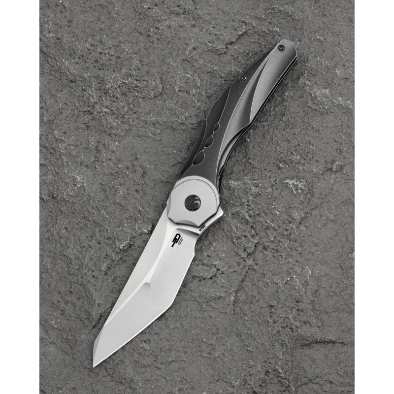 Nóż składany Bestech Excentric Black Titanium, Bead Blasted M390 by Kombou and TNT Knives (BT2412A)