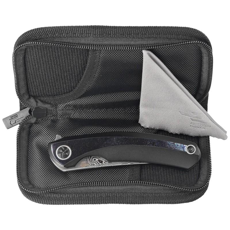 Nóż składany Bestech Sambac Black Titanium/Timascus, Damasteel by Ostap Hel (BT2402F)