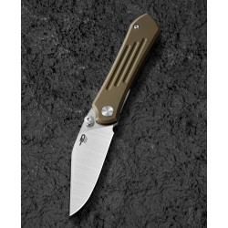 Nóż składany Bestech Icarus Bronze Titanium, Satin M390 by Nick Rogers (BT2302F)