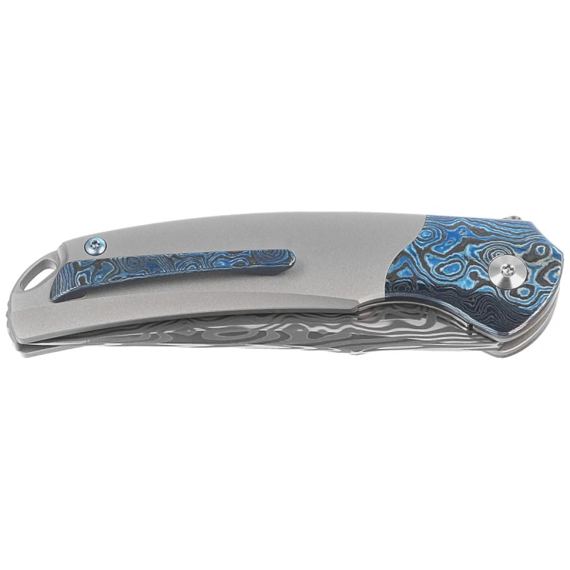 Nóż składany Bestech Supernova Grey Titanium/Zirconium Timascus, Damasteel (BT2111E)