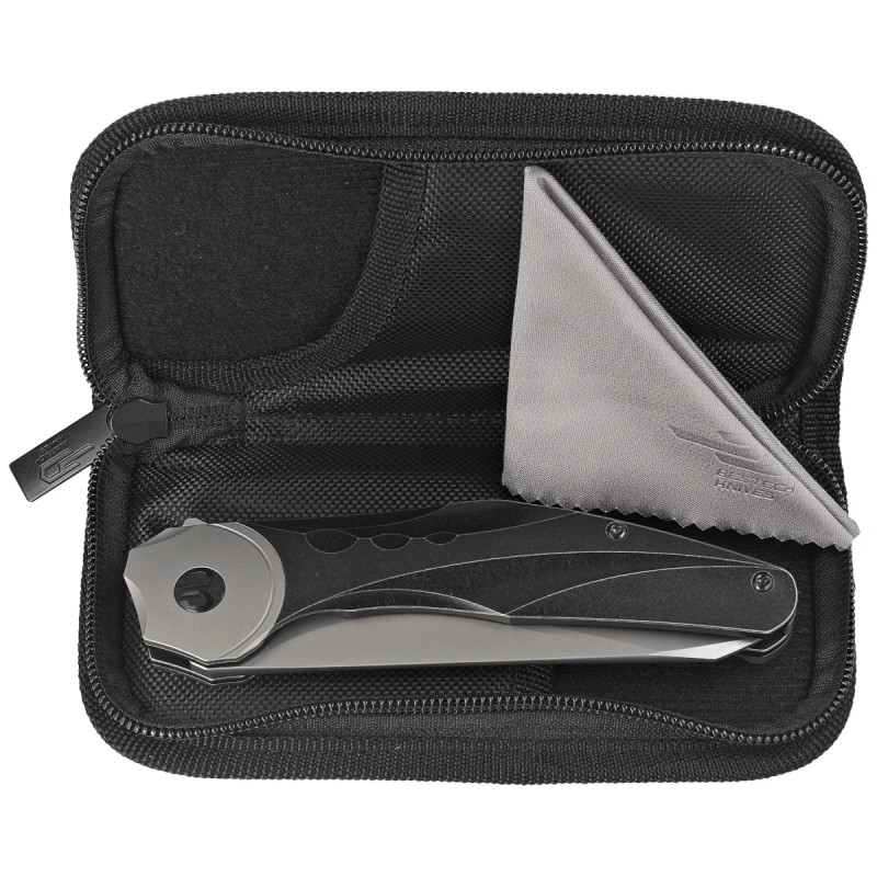 Nóż składany Bestech Excentric Black Titanium, Bead Blasted M390 by Kombou and TNT Knives (BT2412A)