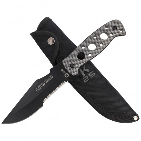 Nóż K25 Tactical Grey Aluminium, Black Titanium Coated (31824) Nóż K25 Tactical Grey Aluminium, Black Titanium Coated (31824)