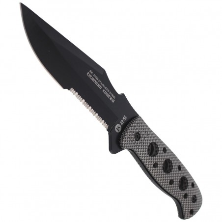 Nóż K25 Tactical Grey Aluminium, Black Titanium Coated (31824) Nóż K25 Tactical Grey Aluminium, Black Titanium Coated (31824)