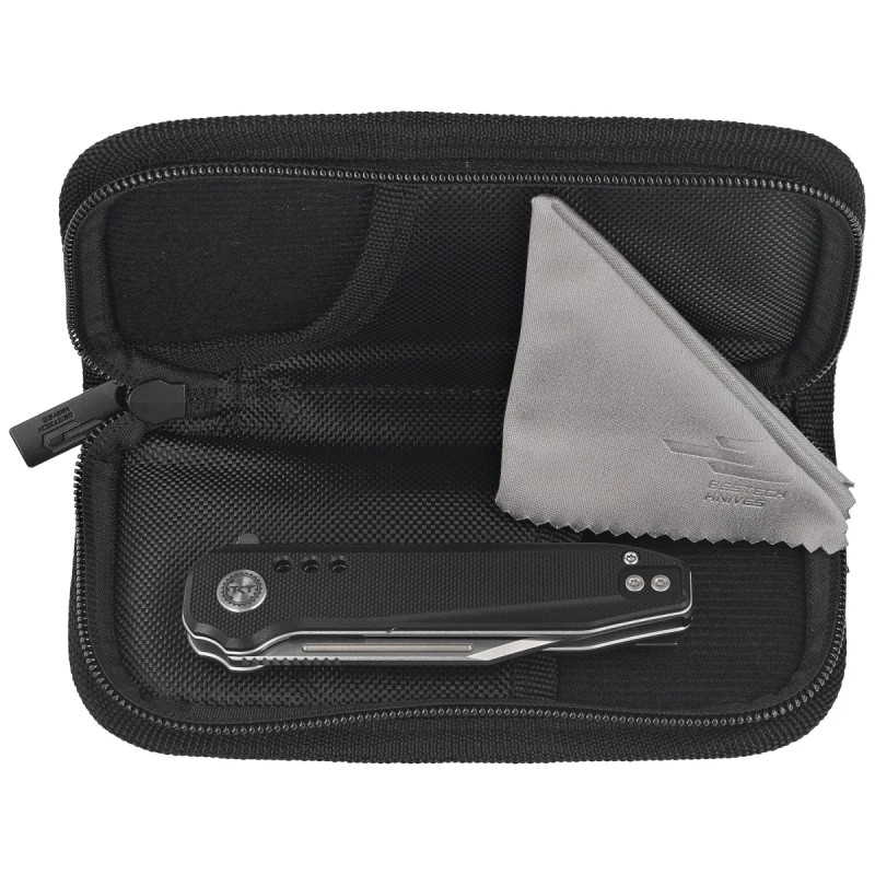 Nóż składany Bestech Syntax CP Black G10, Stonewashed/Satin CPM 154CM by Todd Knife and Tool (BG41A)