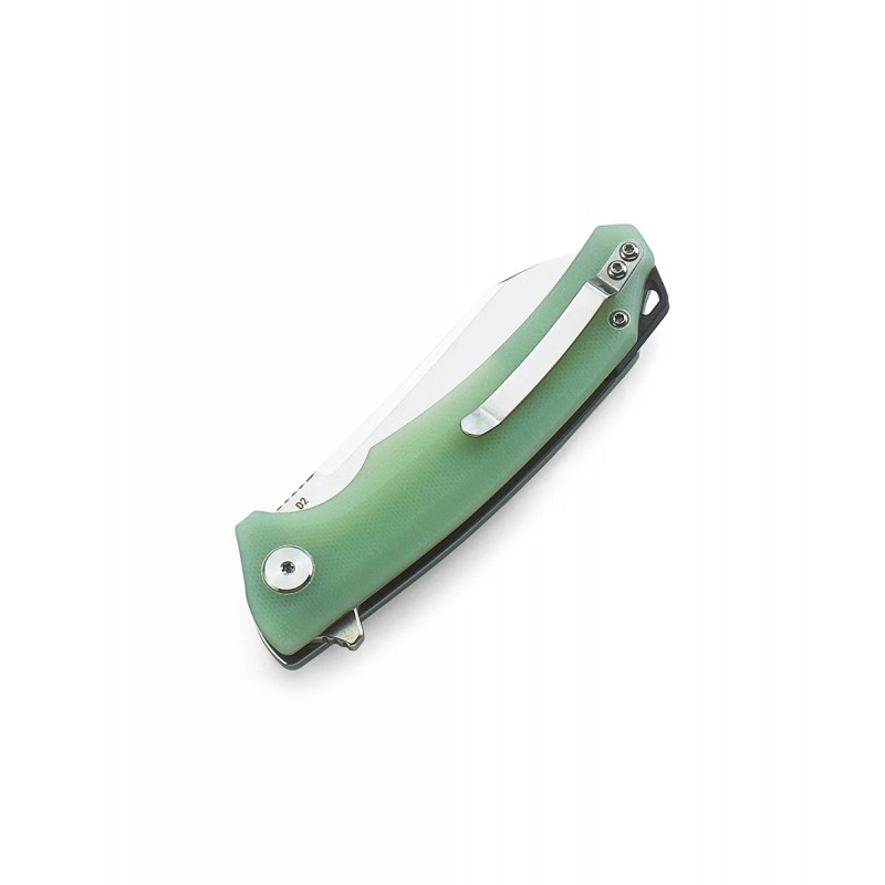 Nóż składany Bestech Texel Transparent G10, Stonewashed/Satin D2 by A Purvis Blades (BG21B-1)