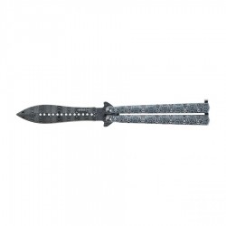 Nóż motylkowy Joker JKR644 szary damasceński