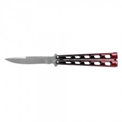 Nóż motylkowy Joker JKR595 czarno-czerwony