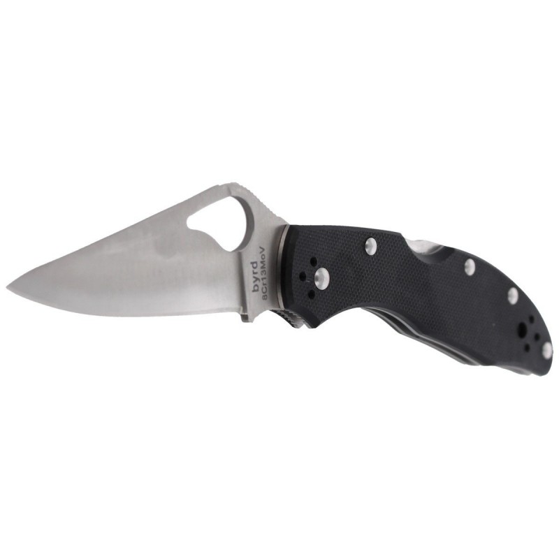 Nóż Spyderco Byrd Meadowlark 2 G-10 Black, Plain (BY04GP2)