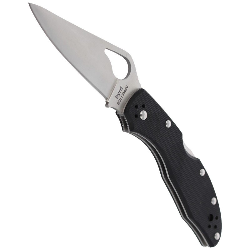 Nóż Spyderco Byrd Meadowlark 2 G-10 Black, Plain (BY04GP2)
