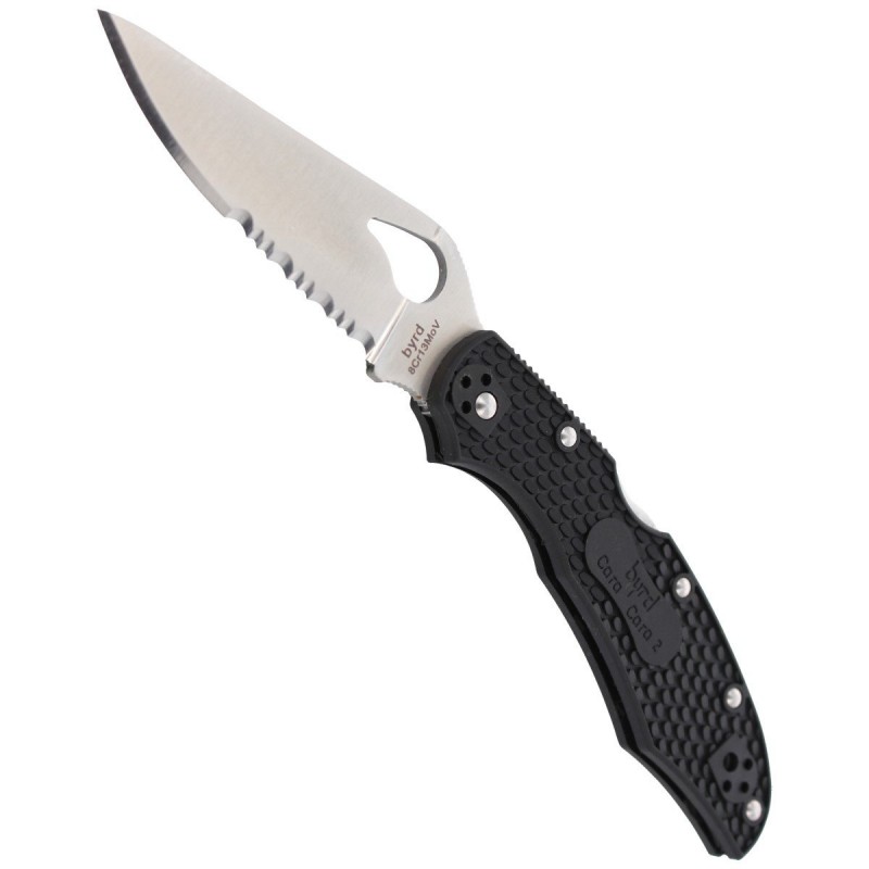 Nóż Spyderco Byrd Cara Cara 2 FRN Black, Combination (BY03PSBK2)