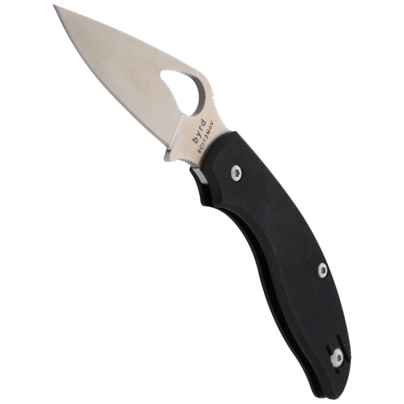 Nóż Spyderco Byrd Tern G-10 Black, Plain (BY23GP)
