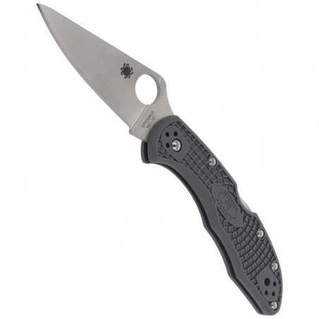Nóż Spyderco Delica 4 FRN Gray Flat Ground Plain (C11FPGY) Nóż Spyderco Delica 4 FRN Gray Flat Ground Plain (C11FPGY)