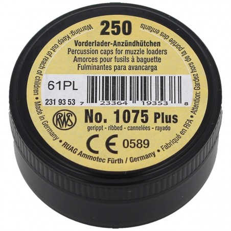 Kapiszony do kominków RWS 4 mm wzmocnione (1075 PLUS) Kapiszony do kominków RWS 4 mm wzmocnione (1075 PLUS)