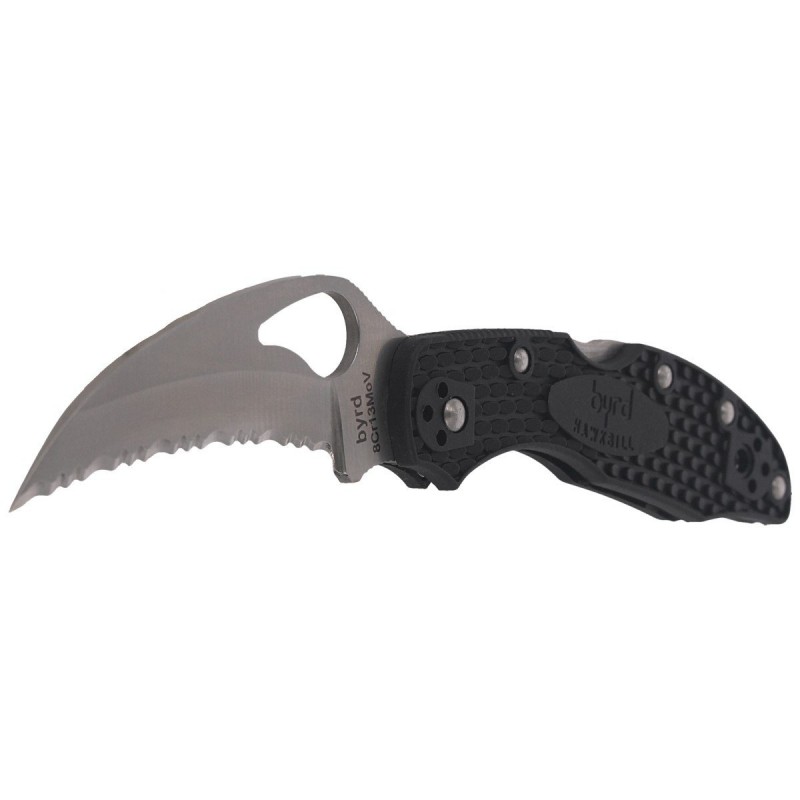 Nóż Spyderco Hawkbill Byrd FRN Black, Spyder (BY22SBK)