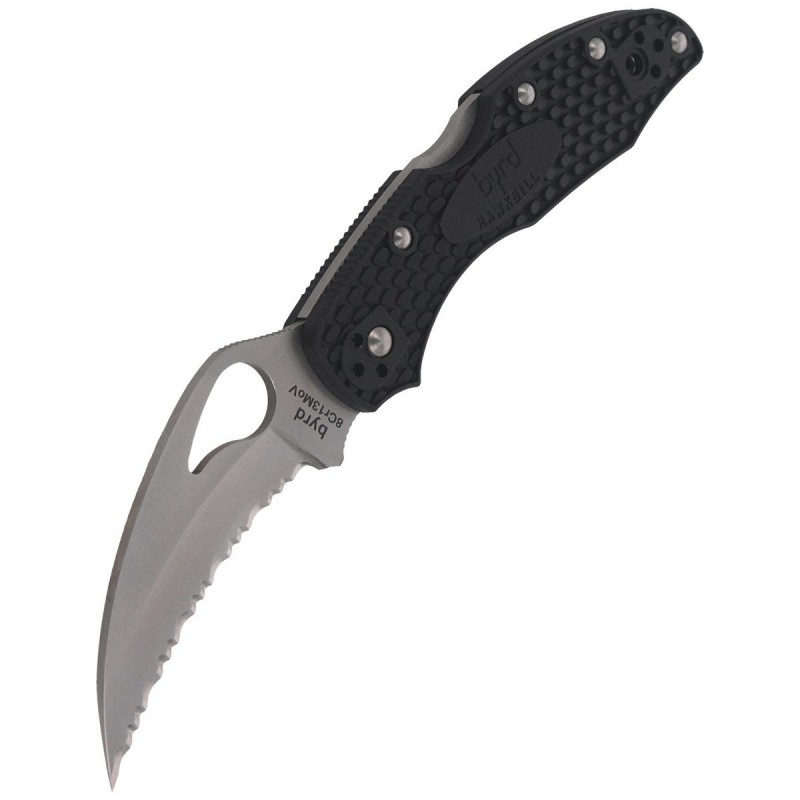 Nóż Spyderco Hawkbill Byrd FRN Black, Spyder (BY22SBK)