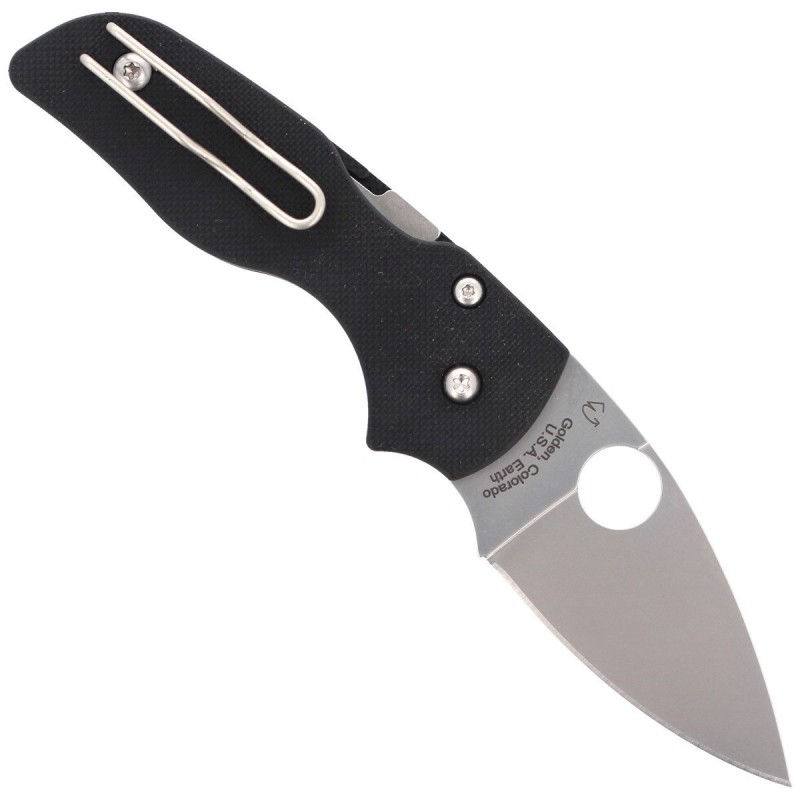Nóż składany Spyderco Lil' Native G-10 Black Compression Lock Plain (C230GP)