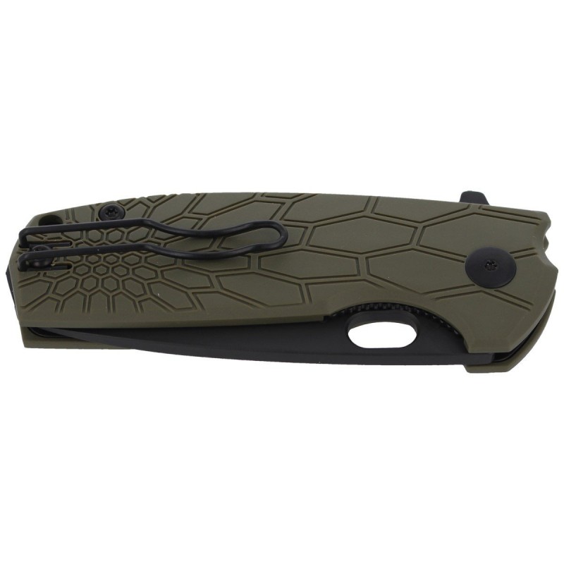 Nóż składany Fox Core OD Green FRN, Cerakote Black N690 by Jesper Voxnaes (FX-604 OD)