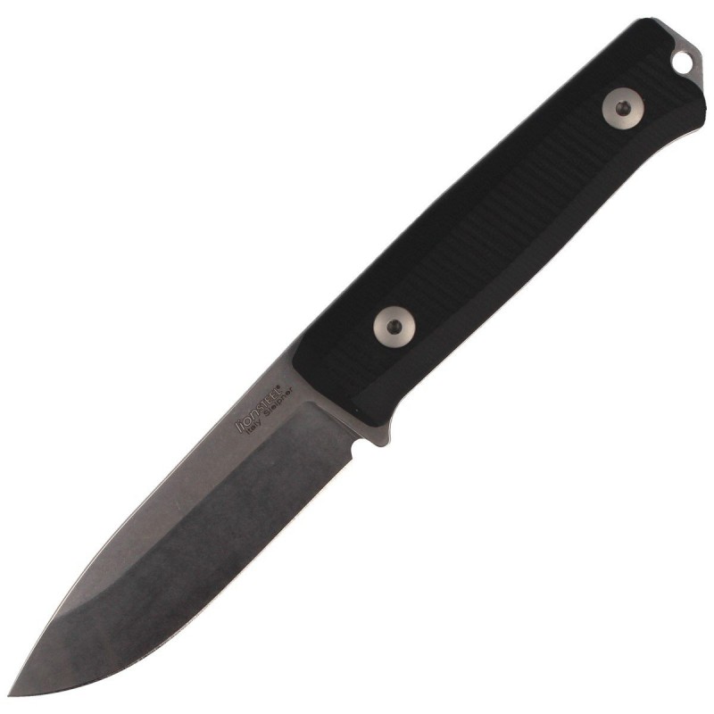 Nóż LionSteel Bushcraft G10 Black, Stone Washed (B40 GBK)