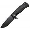 Nóż składany LionSteel SR11A Black Aluminum, Black Sleipner by Molletta (SR11A BB)