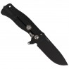 Nóż składany LionSteel SR11A Black Aluminum, Black Sleipner by Molletta (SR11A BB)