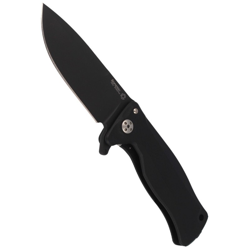 Nóż składany LionSteel SR11A Black Aluminum, Black Sleipner by Molletta (SR11A BB)