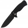 Nóż składany LionSteel SR11A Black Aluminum, Black Sleipner by Molletta (SR11A BB)