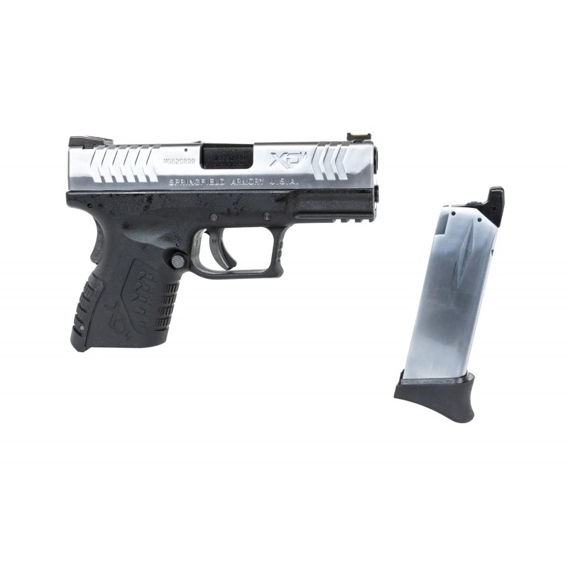 Pistolet ASG Cybergun x Springfield XDM 3.8" Compact Czarno-srebrny