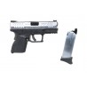 Pistolet ASG Cybergun x Springfield XDM 3.8" Compact Czarno-srebrny