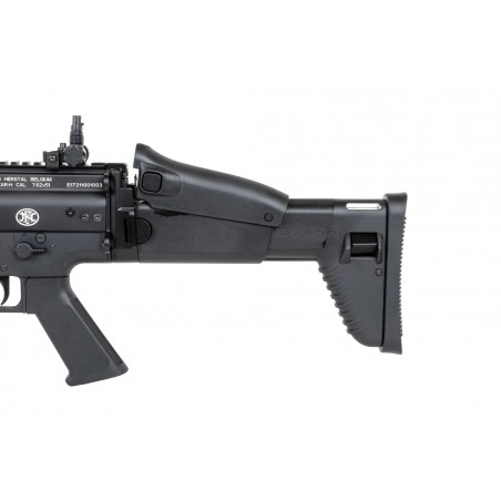 Karabinek szturmowy ASG Cybergun x FN HERSTAL SCAR-H z walizką transportową Czarny Karabinek szturmowy ASG Cybergun x FN HERSTAL SCAR-H z walizką transportową Czarny