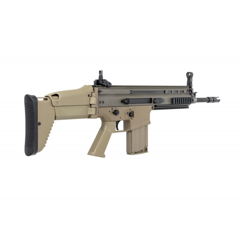 Karabinek szturmowy ASG Cybergun x FN HERSTAL SCAR-H z walizką transportową Tan