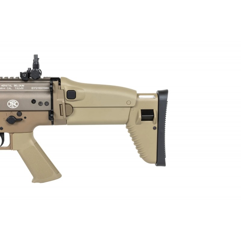 Karabinek szturmowy ASG Cybergun x FN HERSTAL SCAR-H z walizką transportową Tan