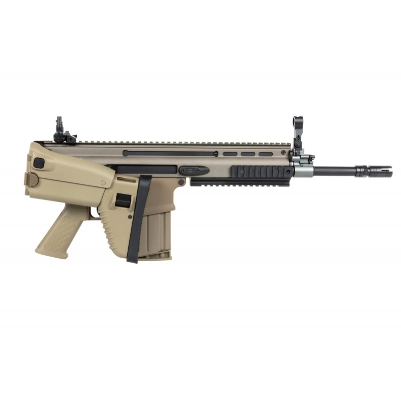 Karabinek szturmowy ASG Cybergun x FN HERSTAL SCAR-H z walizką transportową Tan