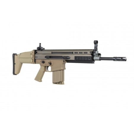 Karabinek szturmowy ASG Cybergun x FN HERSTAL SCAR-H z walizką transportową Tan