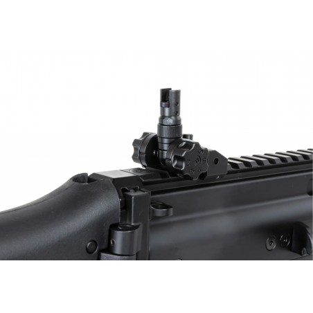 Karabinek szturmowy ASG Cybergun x FN HERSTAL SCAR-L z walizką transportową Czarny Karabinek szturmowy ASG Cybergun x FN HERSTAL SCAR-L z walizką transportową Czarny