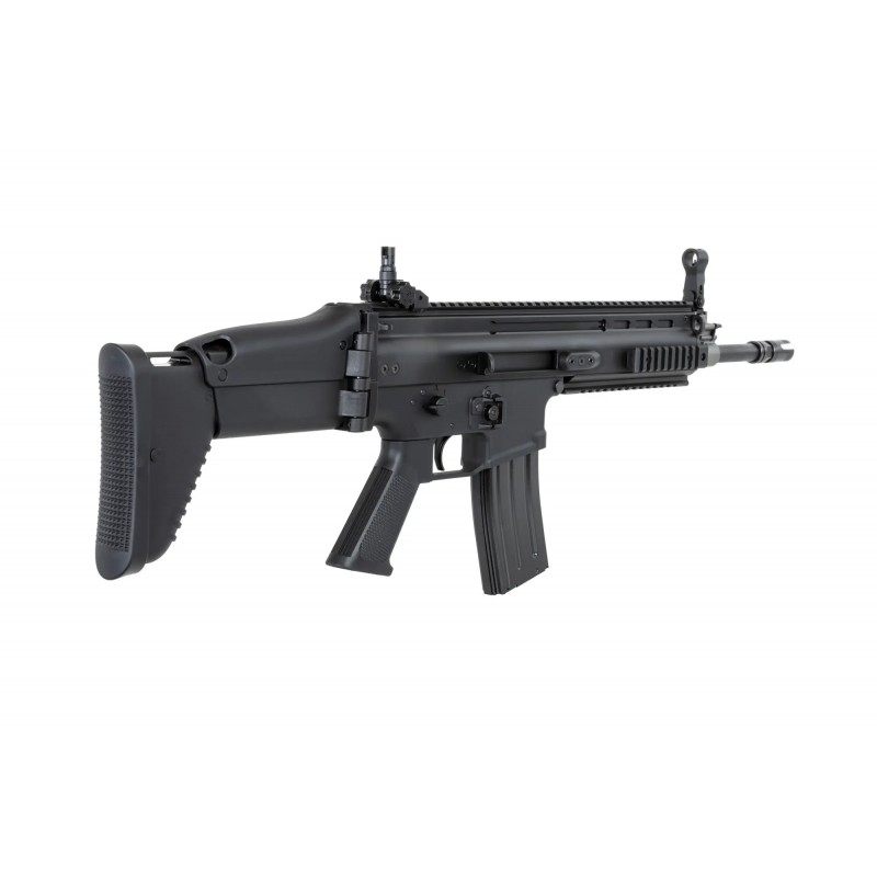 Karabinek szturmowy ASG Cybergun x FN HERSTAL SCAR-L z walizką transportową Czarny